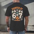 Haunted By 6x7 Math Teacher Halloween Pun Men's Back Print T-Shirt, gift for family, gift for coworker Haunted By 6x7 Math Teacher Halloween Pun Men's Back Print T-Shirt, gift for family, gift for coworker