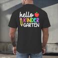 Hello Kindergarten Team Kinder Back To School Teacher Kids Men's Back Print T-Shirt, gift for family, gift for coworker