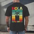 Hola Estudiantes Spanish Teacher Back To School 2025 Men's Back Print T-Shirt, gift for family, gift for coworker Hola Estudiantes Spanish Teacher Back To School 2025 Men's Back Print T-Shirt, gift for family, gift for coworker