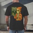 HUGvyn Halloween Skeleton Six Seven 67 Meme PEMDAS Teacher Men's Back Print T-Shirt, gift for family, gift for coworker