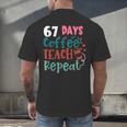 Humor Meme 67 Days Of School Coffee Lover Educator Teacher Men's Back Print T-Shirt, gift for family, gift for coworker Humor Meme 67 Days Of School Coffee Lover Educator Teacher Men's Back Print T-Shirt, gift for family, gift for coworker