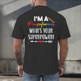 I'm A Paraprofessional What's Your Superpower Para Teacher Men's Back Print T-Shirt, gift for family, gift for coworker