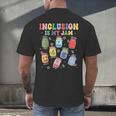 Inclusion Is My Jam SPED Teacher Special Education Life Men's Back Print T-Shirt, gift for family, gift for coworker Inclusion Is My Jam SPED Teacher Special Education Life Men's Back Print T-Shirt, gift for family, gift for coworker