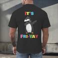 It's Fri-Yay Dabbing Penguin Friday Weekend Teacher Student Men's Back Print T-Shirt, gift for family, gift for coworker It's Fri-Yay Dabbing Penguin Friday Weekend Teacher Student Men's Back Print T-Shirt, gift for family, gift for coworker