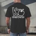 K Is For Kindergarten Kindergarten Teacher Men Women Girls Kids Men's Back Print T-Shirt, gift for family, gift for coworker K Is For Kindergarten Kindergarten Teacher Men Women Girls Kids Men's Back Print T-Shirt, gift for family, gift for coworker