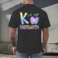 K Is For Kindergarten Teacher Tie Dye Back To School Kinder Men's Back Print T-Shirt, gift for family, gift for coworker K Is For Kindergarten Teacher Tie Dye Back To School Kinder Men's Back Print T-Shirt, gift for family, gift for coworker
