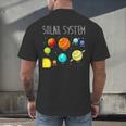 Kids Solar Systems Cute Planets Space Science Teacher School Men's Back Print T-Shirt, gift for family, gift for coworker