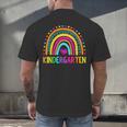 Kindergarten Rainbow Girls Boys Teacher First Day Of School Men's Back Print T-Shirt, gift for family, gift for coworker Kindergarten Rainbow Girls Boys Teacher First Day Of School Men's Back Print T-Shirt, gift for family, gift for coworker