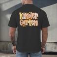 Kindergarten Teacher Fall Pumpkin Autumn Cute Men's Back Print T-Shirt, gift for family, gift for coworker Kindergarten Teacher Fall Pumpkin Autumn Cute Men's Back Print T-Shirt, gift for family, gift for coworker