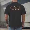 Kindergarten Teacher Pumpkin Autumn Leaves Kinder Team Fall Men's Back Print T-Shirt, gift for family, gift for coworker