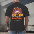 Kindergarten Teacher Pumpkin Patch Cute Men's Back Print T-Shirt, gift for family, gift for coworker