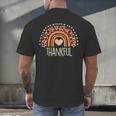 Leopard Rainbow Thankful Thanksgiving Teacher Women Kids Men's Back Print T-Shirt, gift for family, gift for coworker Leopard Rainbow Thankful Thanksgiving Teacher Women Kids Men's Back Print T-Shirt, gift for family, gift for coworker