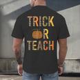 Leopard Trick Or Teach Halloween Teacher Costume Women Men's Back Print T-Shirt, gift for family, gift for coworker Leopard Trick Or Teach Halloween Teacher Costume Women Men's Back Print T-Shirt, gift for family, gift for coworker
