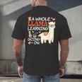 Llama Learning T Shirt Teachers Students Alpaca Lovers Men's Back Print T-Shirt, gift for family, gift for coworker Llama Learning T Shirt Teachers Students Alpaca Lovers Men's Back Print T-Shirt, gift for family, gift for coworker