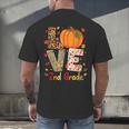 Love 2nd Grade Happy Fall Thanksgiving For 2nd Teacher For Men Women Girls Kids Men's Back Print T-Shirt, gift for family, gift for coworker Love 2nd Grade Happy Fall Thanksgiving For 2nd Teacher For Men Women Girls Kids Men's Back Print T-Shirt, gift for family, gift for coworker