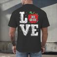 LOVE Apple 3rd Grade Teacher Student School Men's Back Print T-Shirt, gift for family, gift for coworker LOVE Apple 3rd Grade Teacher Student School Men's Back Print T-Shirt, gift for family, gift for coworker