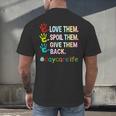 Love Daycare Provider Childcare Teacher Tie Dye Men's Back Print T-Shirt, gift for family, gift for coworker Love Daycare Provider Childcare Teacher Tie Dye Men's Back Print T-Shirt, gift for family, gift for coworker