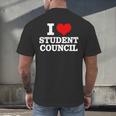 I Love Student Council Student Teacher Men's Back Print T-Shirt, gift for family, gift for coworker I Love Student Council Student Teacher Men's Back Print T-Shirt, gift for family, gift for coworker