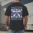 Maestra El Salvador Coquette Bow Hispanic Spanish Teacher Men's Back Print T-Shirt, gift for family, gift for coworker