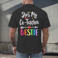 Matching Co-Teacher Best Friend She's My Bestie Work Team Men's Back Print T-Shirt, gift for family, gift for coworker Matching Co-Teacher Best Friend She's My Bestie Work Team Men's Back Print T-Shirt, gift for family, gift for coworker