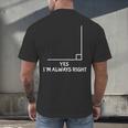Math Teacher Joke Men Women Fun Best Math Quotes Men's Back Print T-Shirt, gift for family, gift for coworker