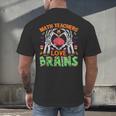 Math Teacher Love Brain Heart Skeleton Hand Zombie Halloween Men's Back Print T-Shirt, gift for family, gift for coworker Math Teacher Love Brain Heart Skeleton Hand Zombie Halloween Men's Back Print T-Shirt, gift for family, gift for coworker