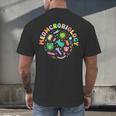 Meowcrobiology Cats Microbiology Science Teacher Men's Back Print T-Shirt, gift for family, gift for coworker