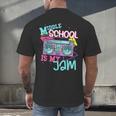 Middle School Is My Jam Cute Teacher Shirt 80's 90's Styl Men's Back Print T-Shirt, gift for family, gift for coworker
