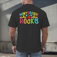 Montessori Rocks Montessori Teacher Back To School Men's Back Print T-Shirt, gift for family, gift for coworker Montessori Rocks Montessori Teacher Back To School Men's Back Print T-Shirt, gift for family, gift for coworker