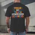 Multilingual Teacher Linguist Language ESL Teaching Men's Back Print T-Shirt, gift for family, gift for coworker