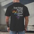Music Teacher Men's Back Print T-Shirt, gift for family, gift for coworker
