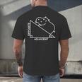 Nerdy Hippotenuse Hypotenuse Hippopotamus Math Teacher Men's Back Print T-Shirt, gift for family, gift for coworker
