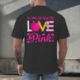 In October We Wear Pink Love Teacher Breast Cancer Awareness Men's Back Print T-Shirt, gift for family, gift for coworker