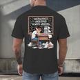 Overworked Underpaid Always Grading Teacher Men's Back Print T-Shirt, gift for family, gift for coworker