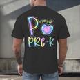 P Is For Pre-K Preschool Teacher Tie Dye Back To School Men's Back Print T-Shirt, gift for family, gift for coworker