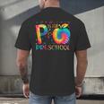 P Is For Preschool Tie Dye Back To School Teacher Men Women Girls Kids Men's Back Print T-Shirt, gift for family, gift for coworker