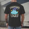 Pajama Day School Spirit Week Fun Cloud Teacher Student Men's Back Print T-Shirt, gift for family, gift for coworker