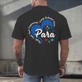 Para Heart Teacher Paraprofessional School Appreciation Men's Back Print T-Shirt, gift for family, gift for coworker Para Heart Teacher Paraprofessional School Appreciation Men's Back Print T-Shirt, gift for family, gift for coworker