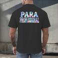 Paraprofessional Groovy Back To School Cute Teachers Women Men's Back Print T-Shirt, gift for family, gift for coworker Paraprofessional Groovy Back To School Cute Teachers Women Men's Back Print T-Shirt, gift for family, gift for coworker