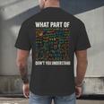 What Part Of Don't You Understand Math Teacher Men's Back Print T-Shirt, gift for family, gift for coworker What Part Of Don't You Understand Math Teacher Men's Back Print T-Shirt, gift for family, gift for coworker