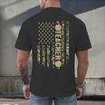 Patriotic Teacher American Flag Camouflage 4th Of July Camo Men's Back Print T-Shirt, gift for family, gift for coworker Patriotic Teacher American Flag Camouflage 4th Of July Camo Men's Back Print T-Shirt, gift for family, gift for coworker
