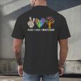 Peace Love Montessori Daycare Teacher Appreciation Men's Back Print T-Shirt, gift for family, gift for coworker Peace Love Montessori Daycare Teacher Appreciation Men's Back Print T-Shirt, gift for family, gift for coworker