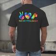 Peace Love Physical Education Tie Dye Sports PE Teacher Men's Back Print T-Shirt, gift for family, gift for coworker