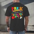 Pre-k Where The Adventure Begins First Day Of Prek Teacher Men's Back Print T-Shirt, gift for family, gift for coworker