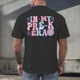 In My Pre K Era Groovy Back To School First Day Teacher Kids Men's Back Print T-Shirt, gift for family, gift for coworker