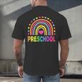 Preschool Rainbow Girls Boys Kids Teacher Back To School Men's Back Print T-Shirt, gift for family, gift for coworker