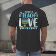 I Promise To Teach Love Hanukkah Chanukah Jewish Teacher Men's Back Print T-Shirt, gift for family, gift for coworker