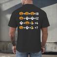Pumpkin Ghost Equation Math Teacher Halloween Costume Men's Back Print T-Shirt, gift for family, gift for coworker Pumpkin Ghost Equation Math Teacher Halloween Costume Men's Back Print T-Shirt, gift for family, gift for coworker
