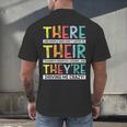 There Their They’Re Grammar Joke For English Teacher Student Men's Back Print T-Shirt, gift for family, gift for coworker