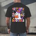 Read More Books Ghost Reading Book Teacher Halloween Men's Back Print T-Shirt, gift for family, gift for coworker Read More Books Ghost Reading Book Teacher Halloween Men's Back Print T-Shirt, gift for family, gift for coworker